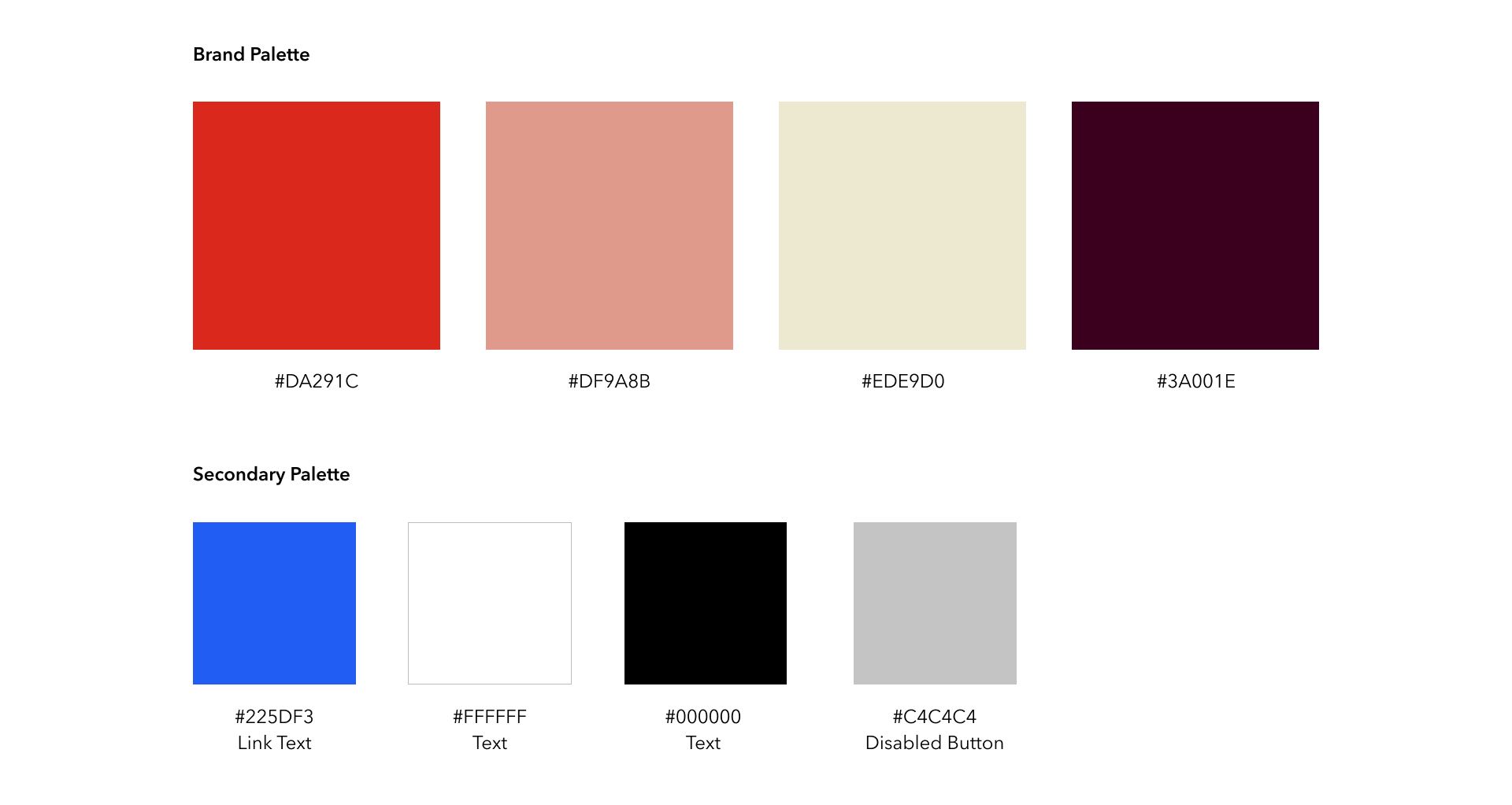 casche color palette