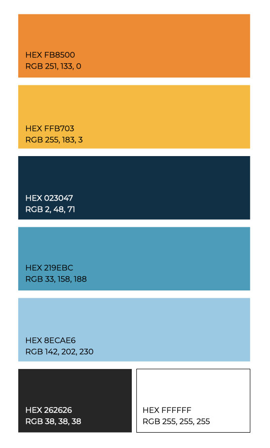 fitted color palette